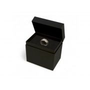 Κούπα Μονόπετρο άσπρη με λευκόχρυσο δακτυλίδι