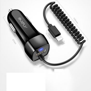 Φορτιστής Αυτοκινήτου Iphone + 1 Usb port