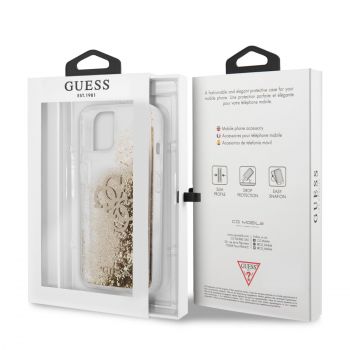 Θήκη Σιλικόνης Χρυσό Gitter Guess  iPhone 13