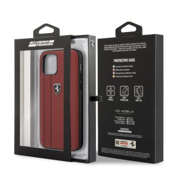 Δερμάτινη Θήκη iPhone 12/Pro Κόκκινη